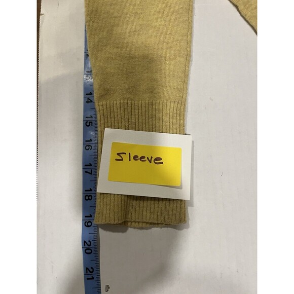 KERISMA Womens Yellow Sweater Sz S/M Wool Relaxed Comfy Cabincore Cozy Lagenlook - Picture 9 of 11